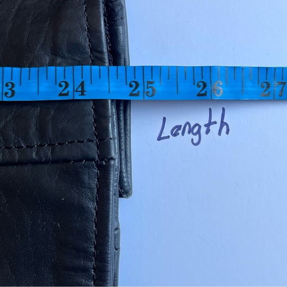 Hot Leather motorcycle Woman’s jacket Large Black Two Pockets - Picture 6 of 15